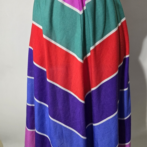 Vintage Red and Green Sleeveless Spaghetti Strap Sundress - Picture 5 of 8